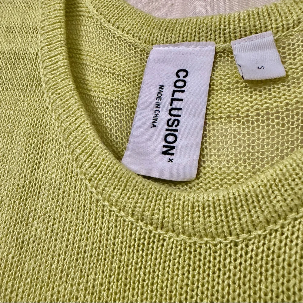 Collusion Semi-Sheer Knit Tank - Picture 5 of 6